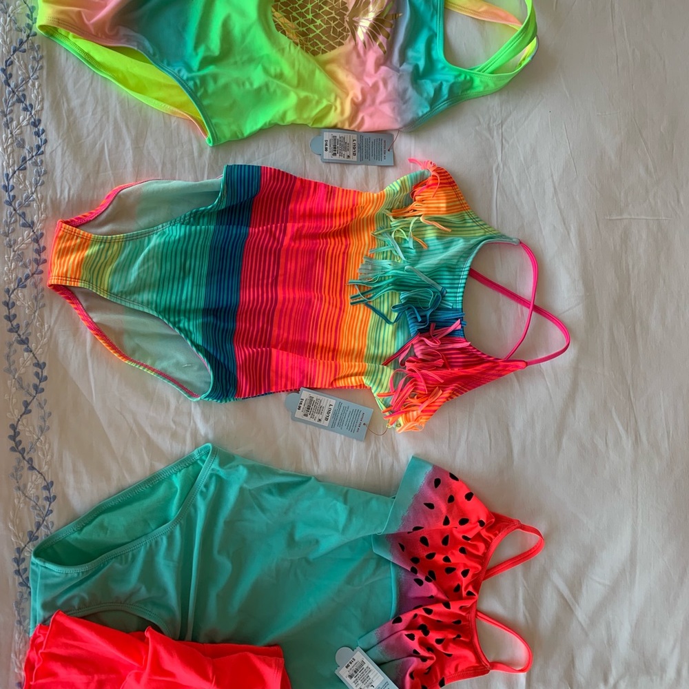 Girls Bathing Suits -  Never Worn - size 10/12
